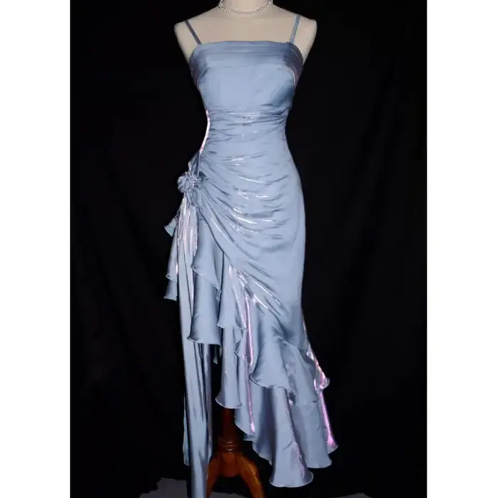 Lamour 2025 mode et Simple robe de soirée pour les femmes Spaghetti sangle cheville longueur élégante Sexy