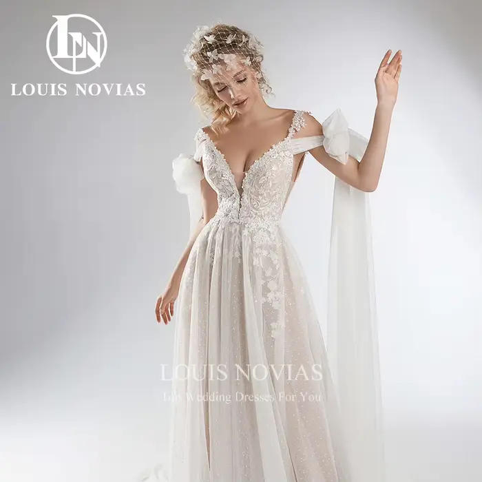 Robe de mariée en dentelle style bohème élégante avec bretelles spaghetti pour femmes enceintes occasions de mariage soirées de gala