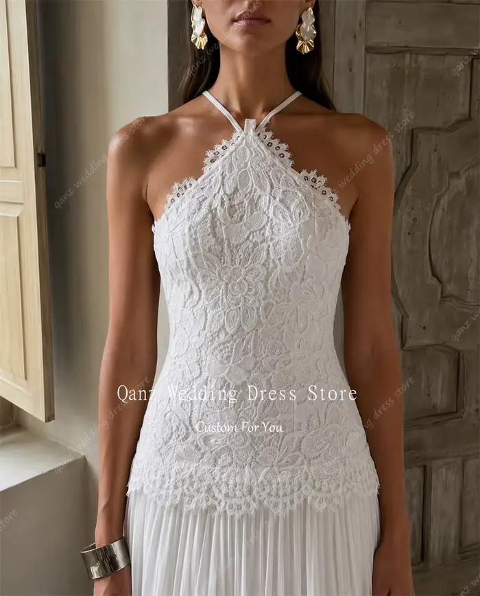 Qanz – robe de mariée bohème en mousseline de soie