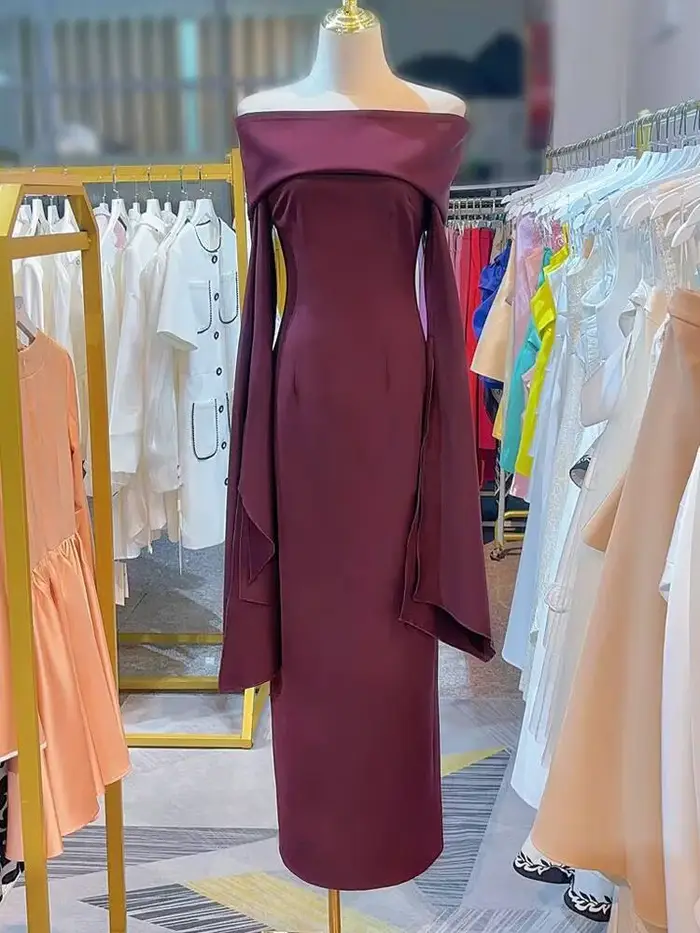 Robe de soirée haut de gamme et élégante pour l'automne et l'hiver 2026