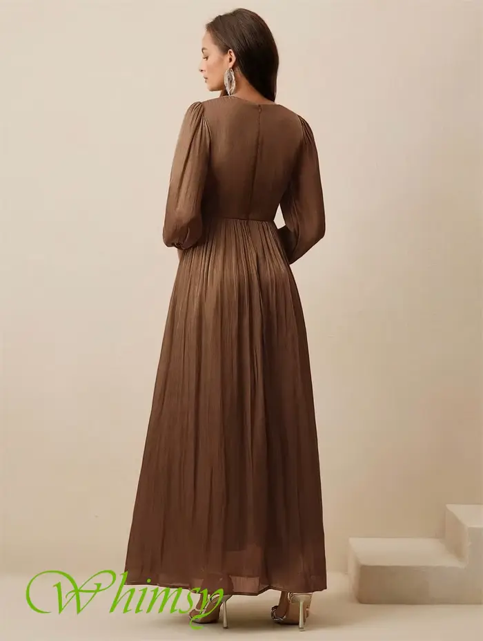 Robe de soirée en mousseline de soie