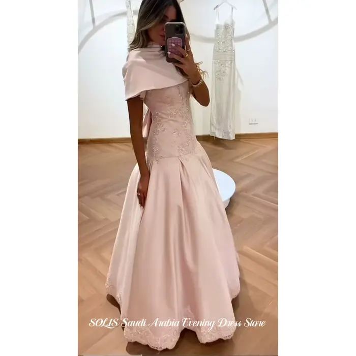 Robe de Bal Chic Rose Personnalisable Élégante en Dentelle et Paillettes pour Femmes Occasions Spéciales