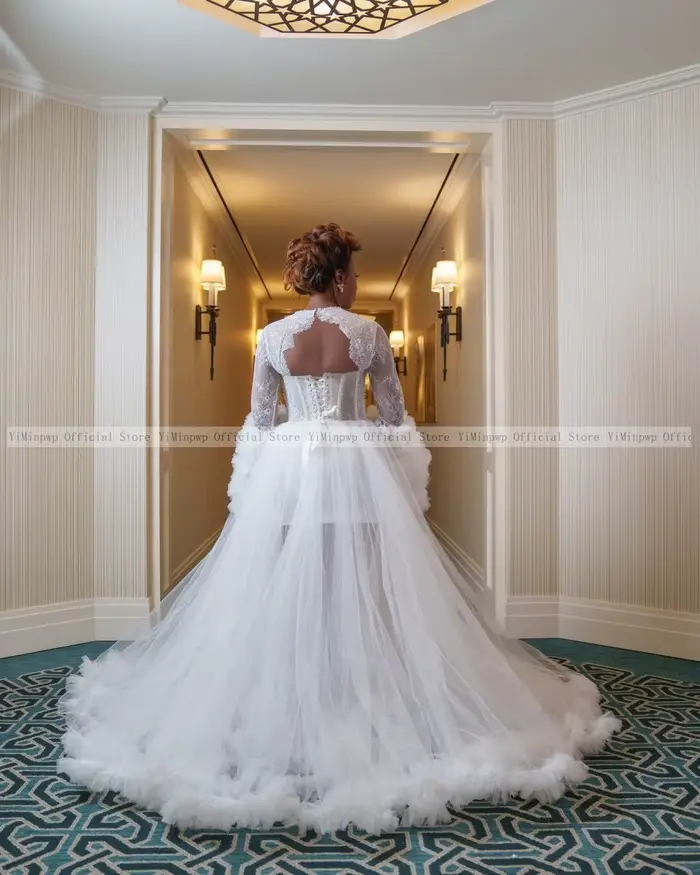 Robes de mariée blanches africaines pour la mariée