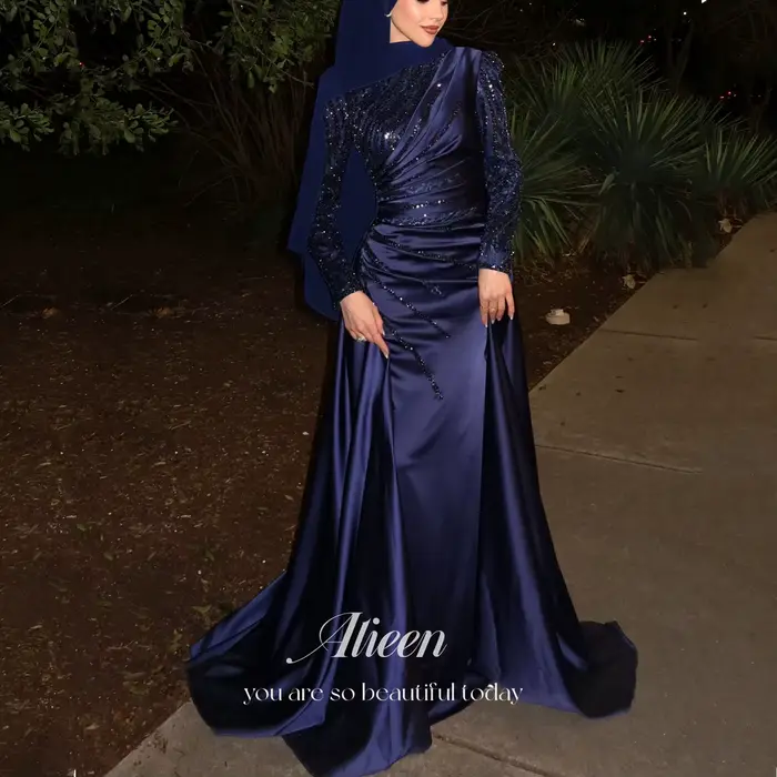 Aileen robes musulmanes Gala manches longues robes De soirée luxueuses 2025 femme فسات ГрэйmaveraVes