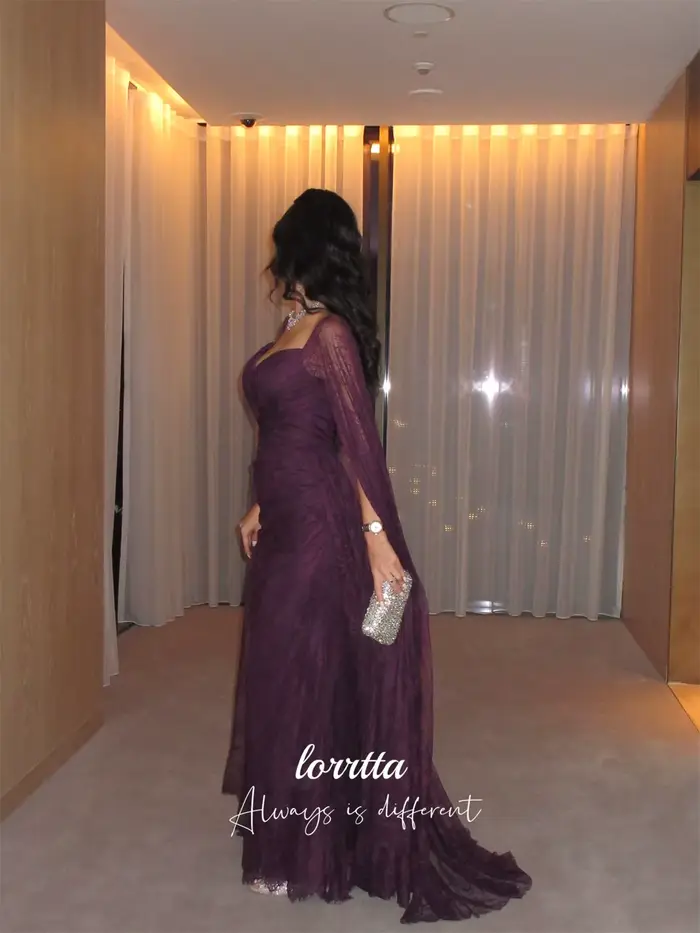 Lorrtta robe de Cocktail personnalisée robes formelles femmes violet luxueux