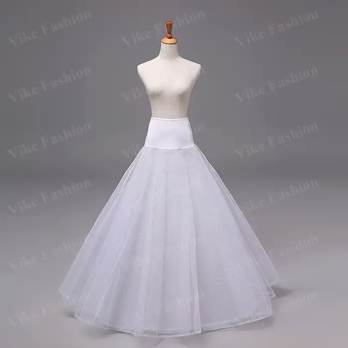 Jupon Long Crinoline à volants, Vintage, pour robes de mariée, sous-jupe, Rockabilly Tutu