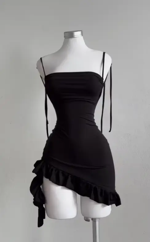 Robe sexy à lacets dos nu pour fille