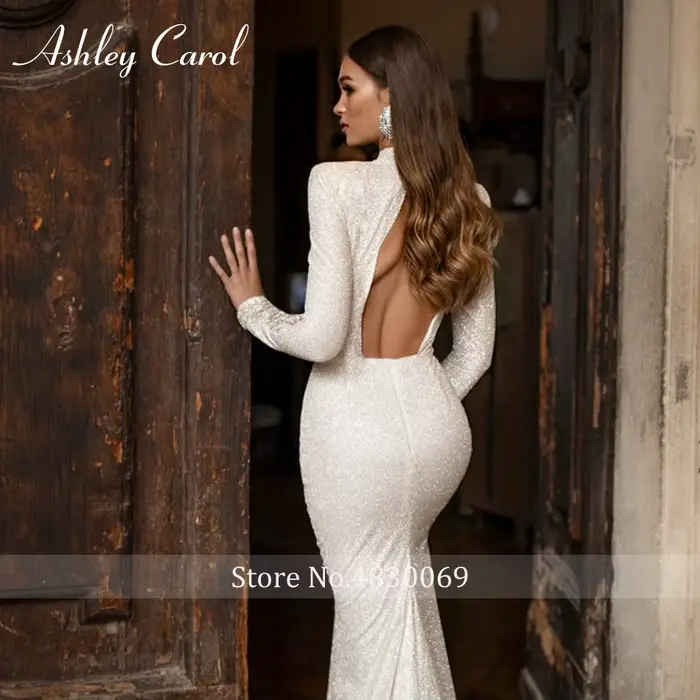 Ashley Carol-Robe de mariée sirène sexy et élégante