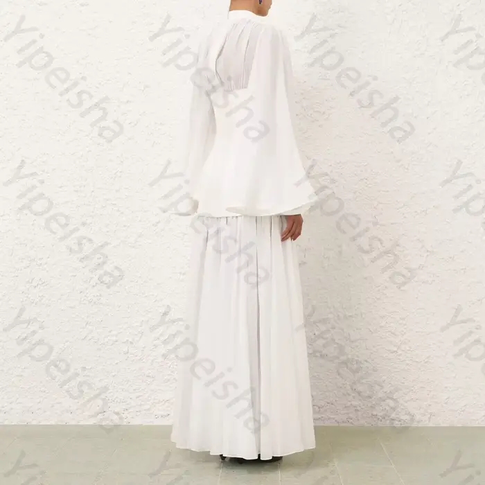 Robe de soirée élégante à manches longues