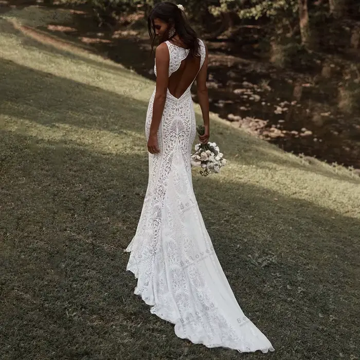 Robe de mariée bohème personnalisée