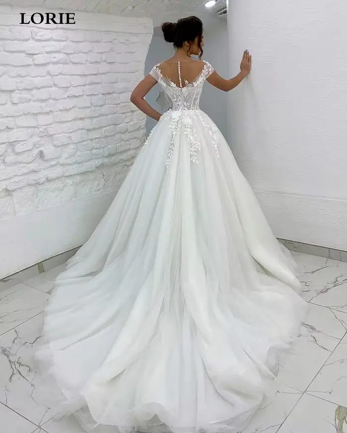 Robe de Mariée Princesse en Dentelle 3D