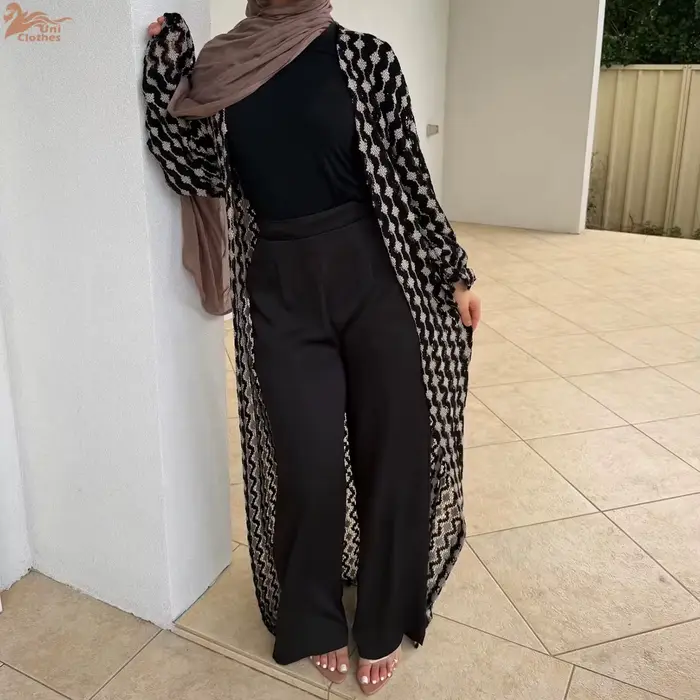Robe Abaya de Luxe Modeste de Dubaï pour Femmes Musulmanes