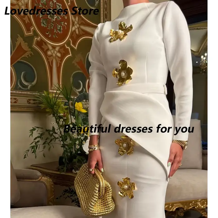 Robe de soirée élégante à col haut pour femmes