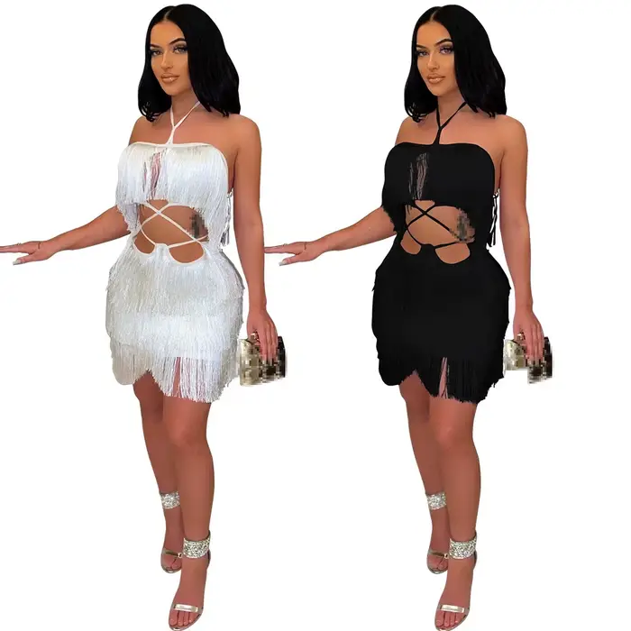 Robe de soirée noire sexy pour femmes