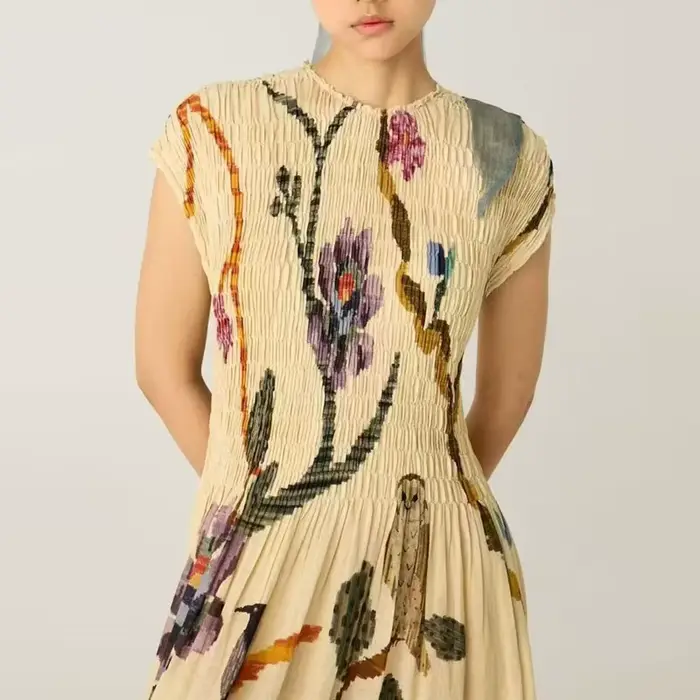 Robe de soirée plissée pour femmes