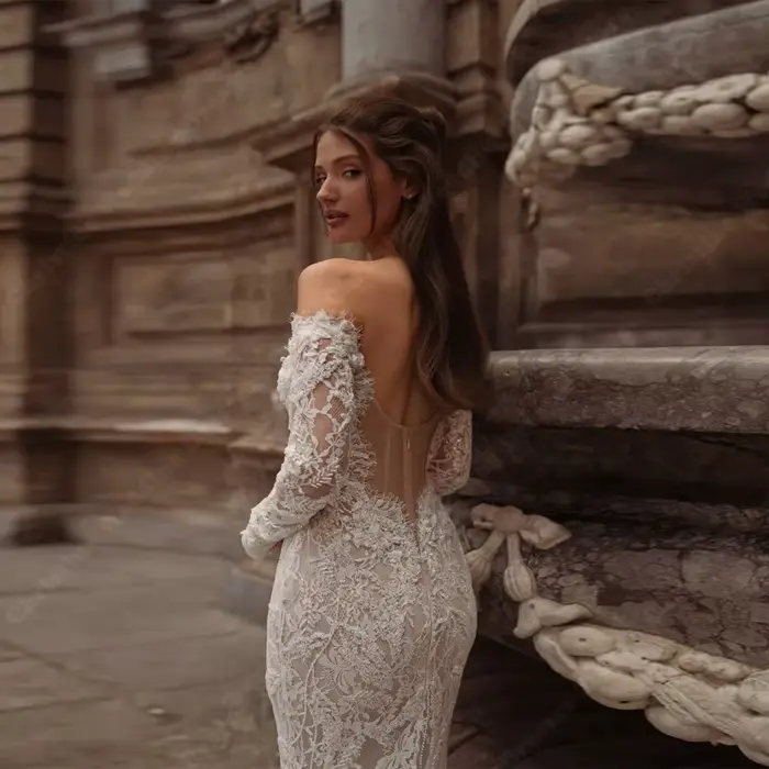 Robe De mariée sirène élégante et Sexy