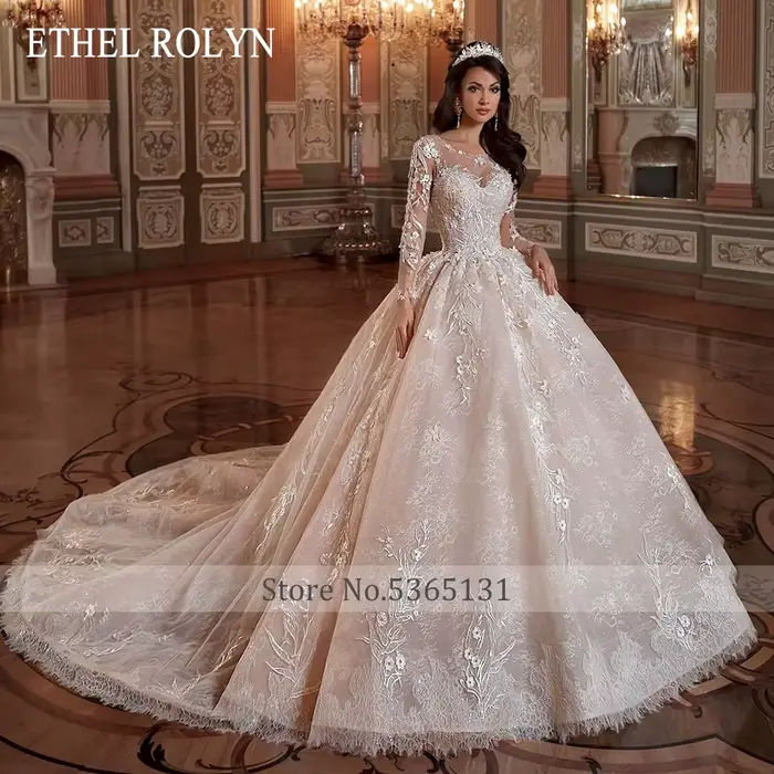 ETHEL ROCircN-Robe de Mariée de Luxe pour Femme