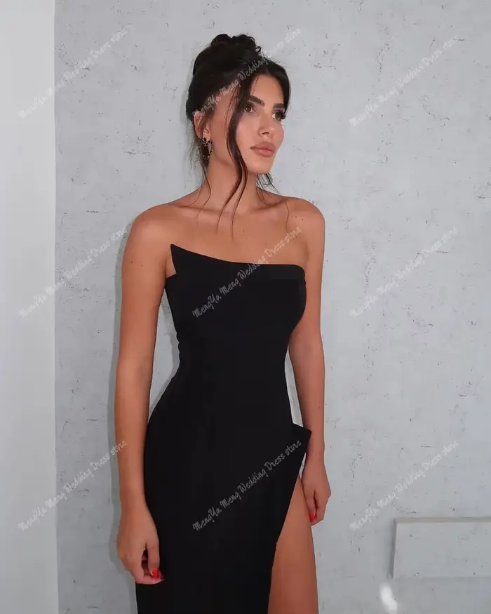 Robes de soirée formelles noires élégantes pour femmes