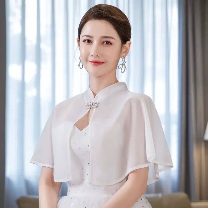 Robe de mariée en mousseline de soie