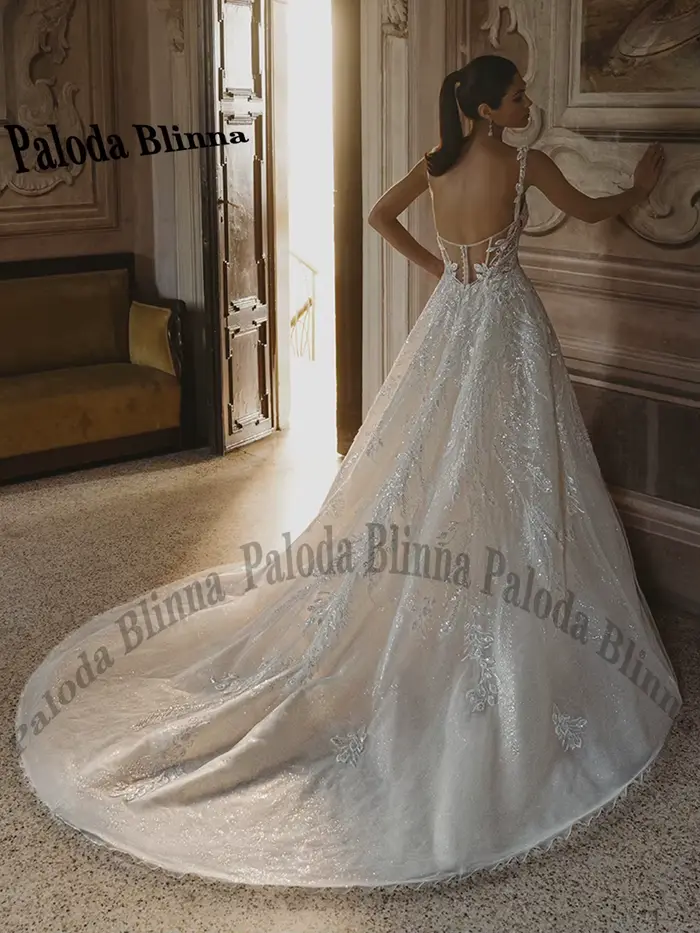 Paloda-Robes de mariée A-ligne personnalisées pour les patients
