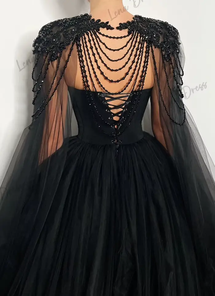 Lena-Robe de soirée perlée pour femme