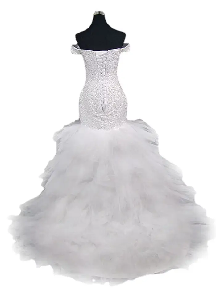 Robes de mariée et de soirée asymétriques à une épaule, dos nu, sexy, en dentelle, coupe ajustée, lo