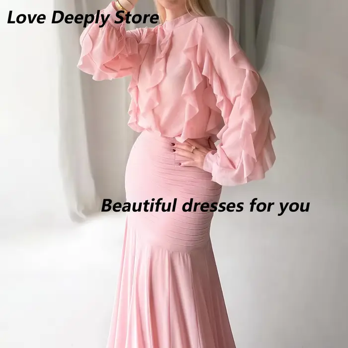 Robe de soirée rose personnalisée