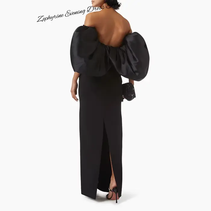 Robe de soirée formelle simple à épaules dénudées
