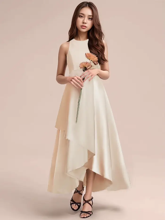 Robes longues vert foncé de haute qualité pour adolescentes, idéales pour les fêtes d'anniversaire,