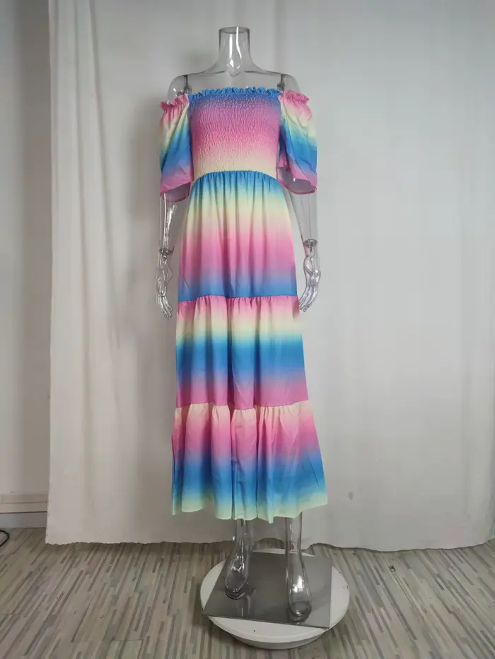 Robe Longue à Fleurs pour Femme