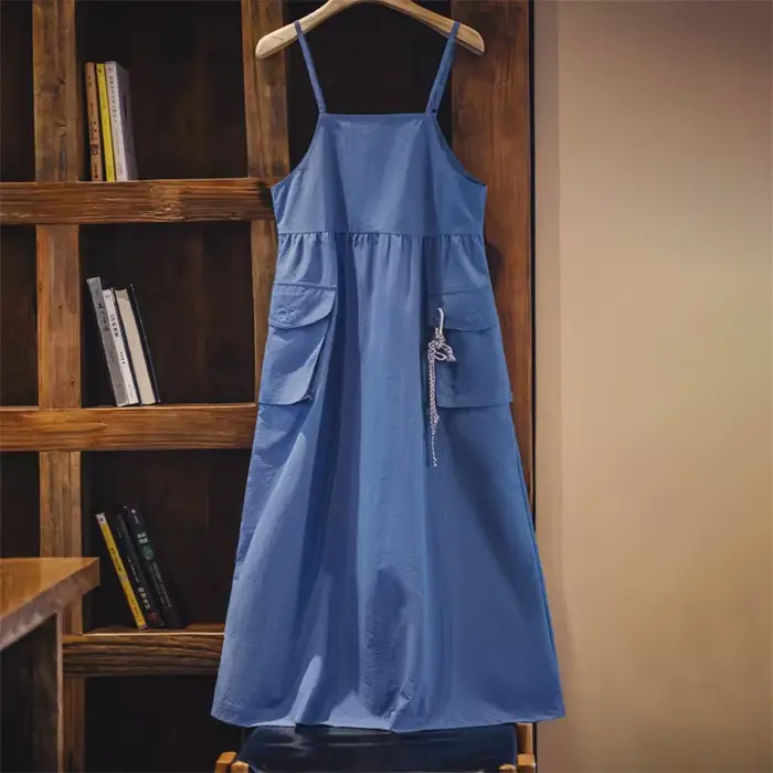 Maden – robe de vacances décontractée sans manches pour femmes, tenue d'été légère et utilitaire Max