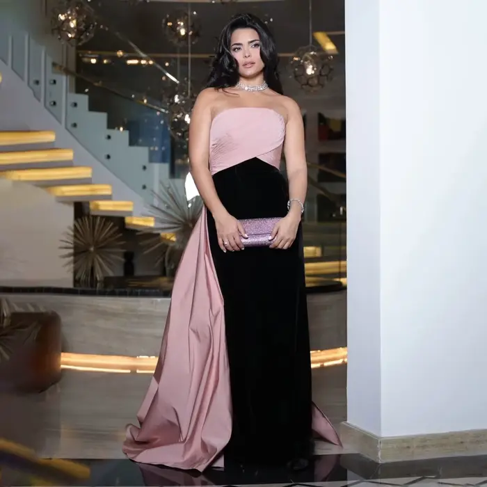Sharon Said-Robe de soirée sans bretelles pour femme