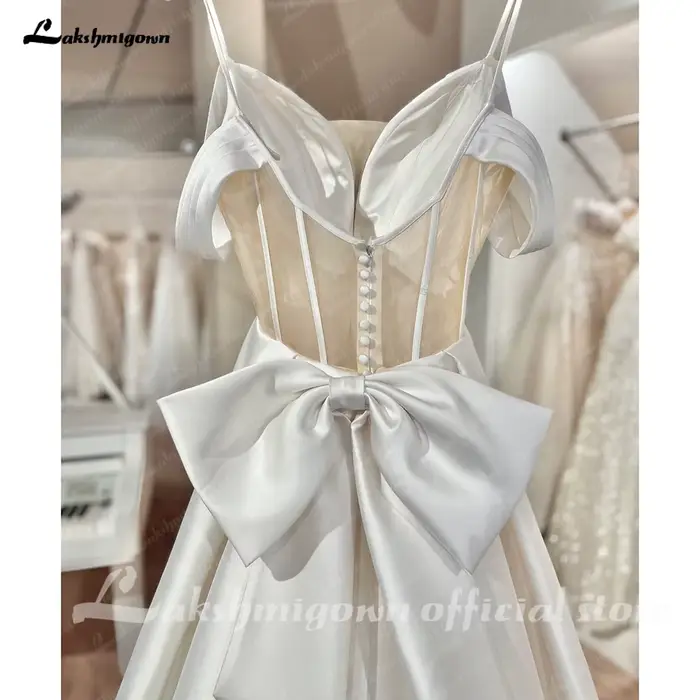 Yanshmigown-Robes de mariée A-ligne de luxe pour femmes