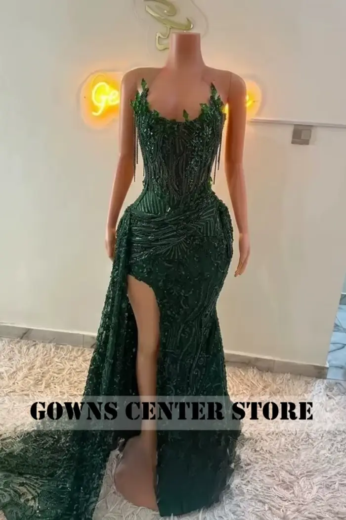 Robes de bal vertes à la mode pour filles noires