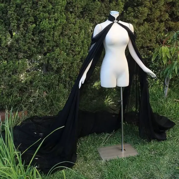 Veste de mariée en mousseline de soie, manteau de soirée, boléro, accessoires de mariage