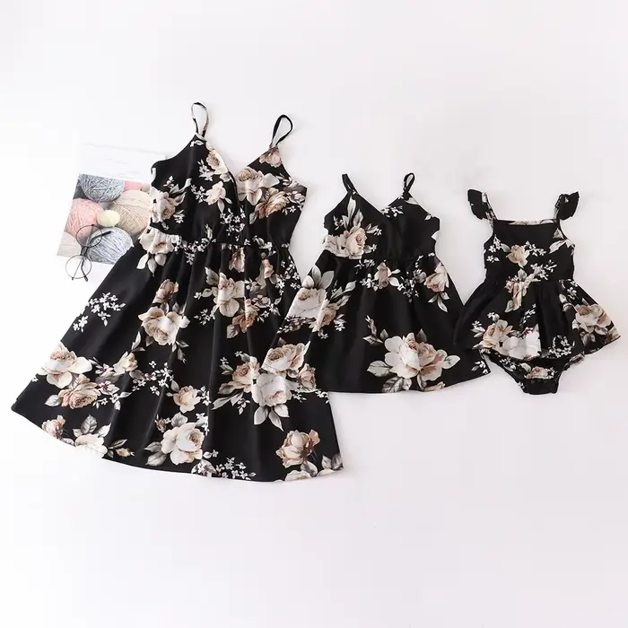 Robe mère-fille, vêtements d'été pour enfants