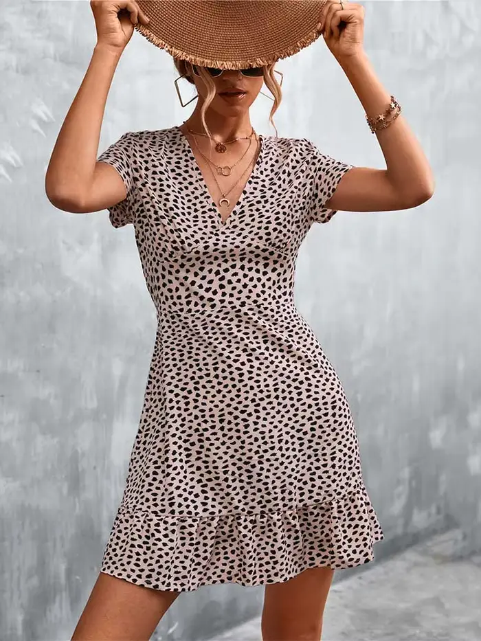Robe d'été courte style Boho pour femmes