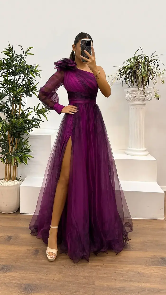 Robe de mariée sexy ample épaules dénudées imprimée pour femmes occasions spéciales soirée gala bal de fin d'année