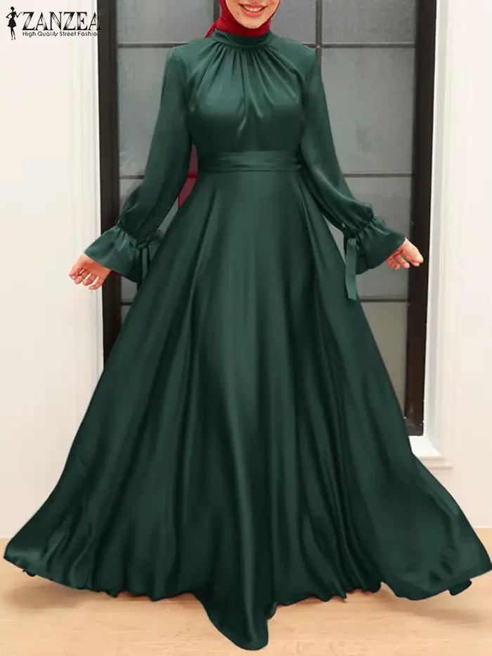 Robe Longue en Satin Élégante pour Femme