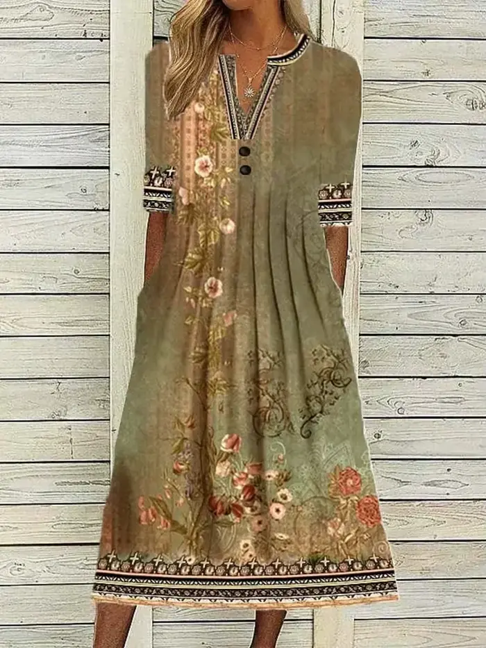 Mode robe décontractée élégante femme à manches courtes
