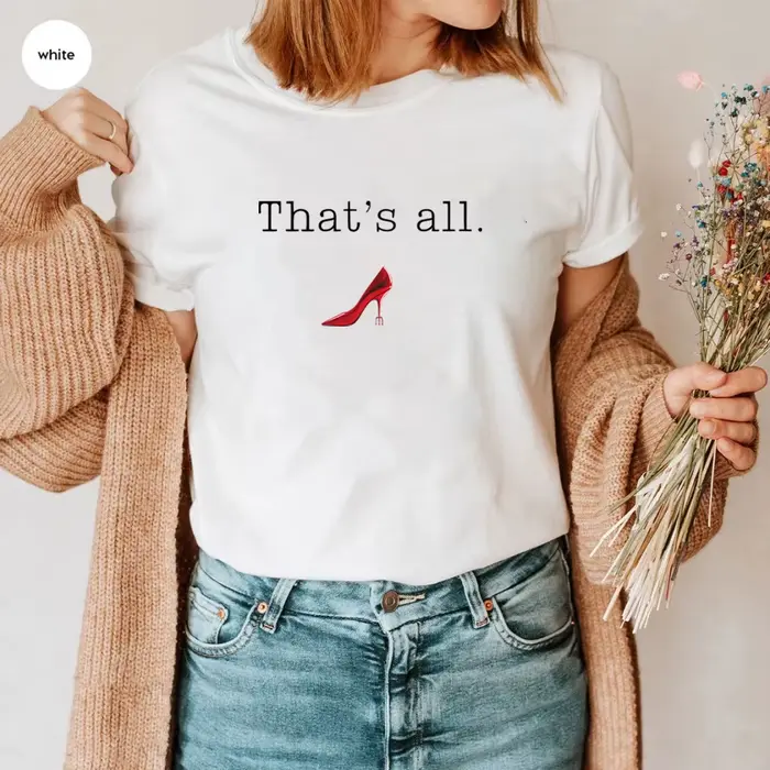 T-shirt vintage "The Devil Wears That's All" pour femmes juniors citations de Miranda Priestly hauts en coton polyester mode décontractée tendance