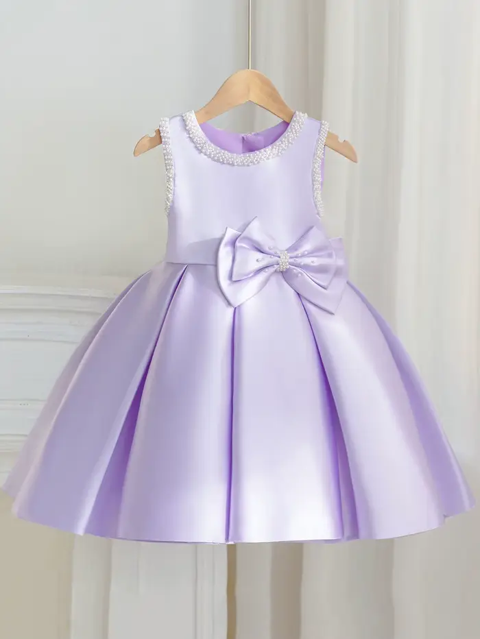 Robe de soirée pour filles sans manches verte style princesse adaptée au mariage à fleurs pour fête d'anniversaire tenue de soirée