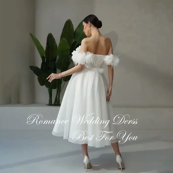Robe De mariée princesse plissée à fleurs
