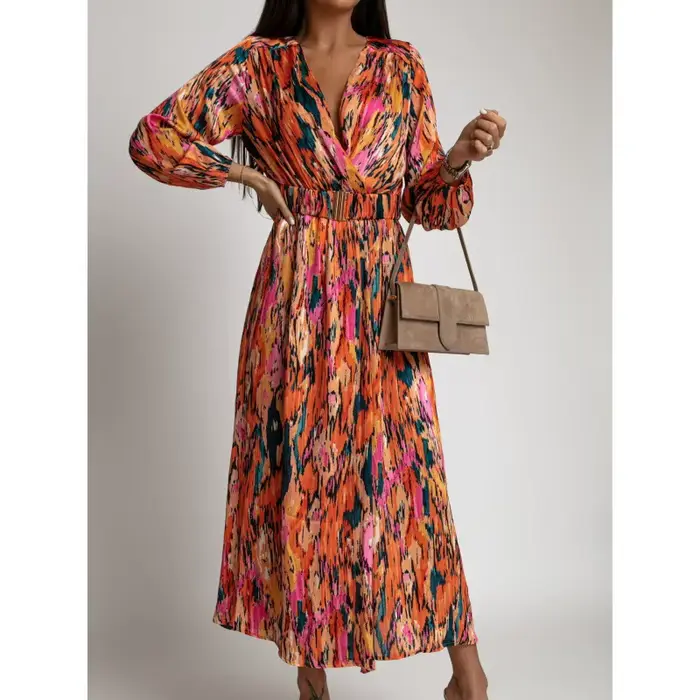 Robe longue à imprimé Floral pour femmes