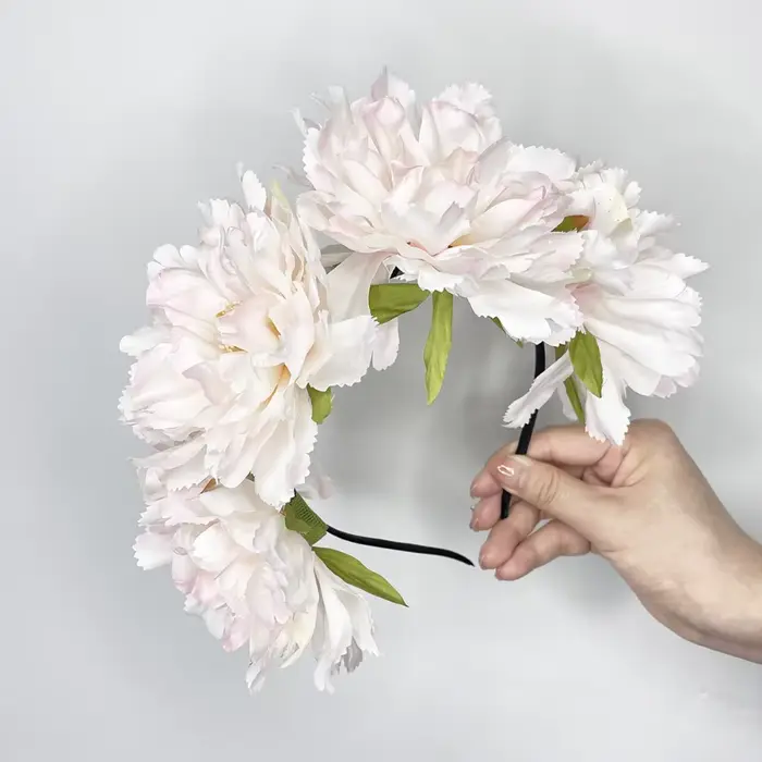 Guirlande de mariée Style bohémien, ornements de cheveux doux, couvre-chef de mariage réglable, coif