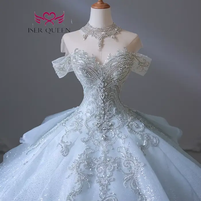 Robe de mariée de luxe personnalisée pour l'Europe