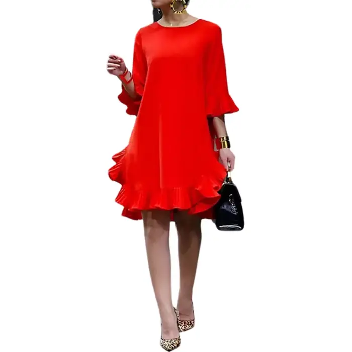 Robe de soirée élégante Falbala pour femmes