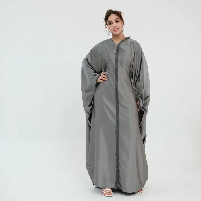 Robe en dentelle pour femme, Kaftan de Dubaï, Abaya musulmane pour l'Aïd, Robes de soirée, Vestidos 