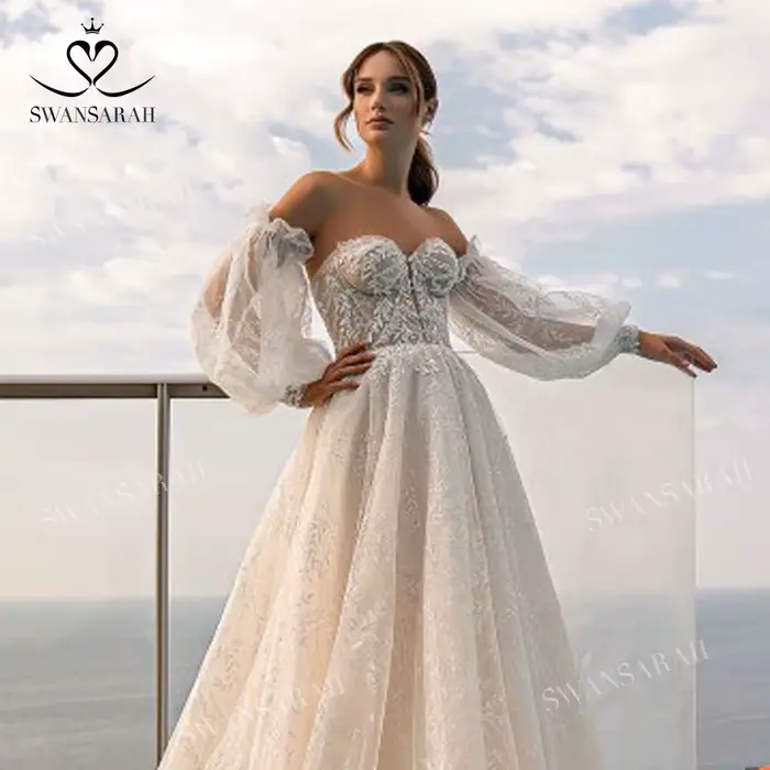 Robe de mariée brillante Sweetheart 2026