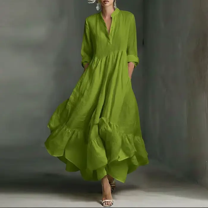 Robe longue blanche élégante pour femme